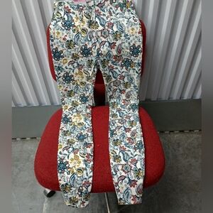 Time and Tru Multicolor Floral Pants